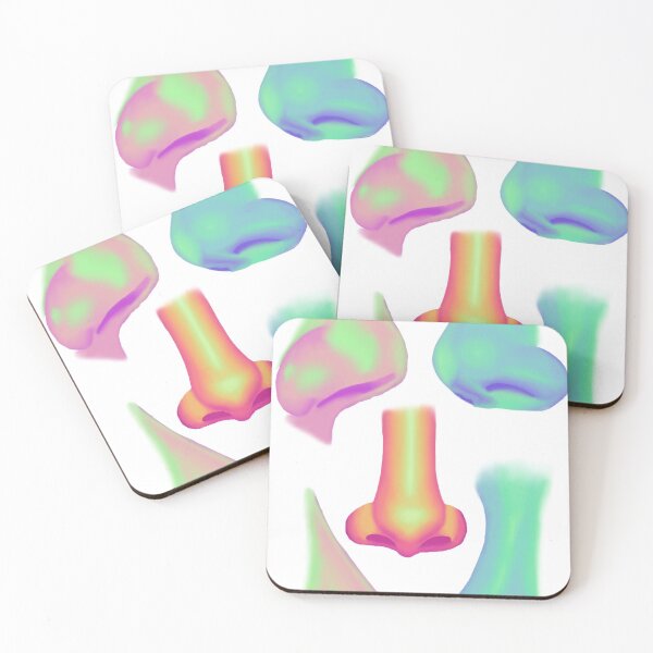 Item preview, Colourful noses repeated pattern designed and sold by Louisa Powell.