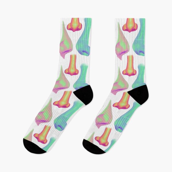 Item preview, Colourful noses repeated pattern designed and sold by Louisa Powell.