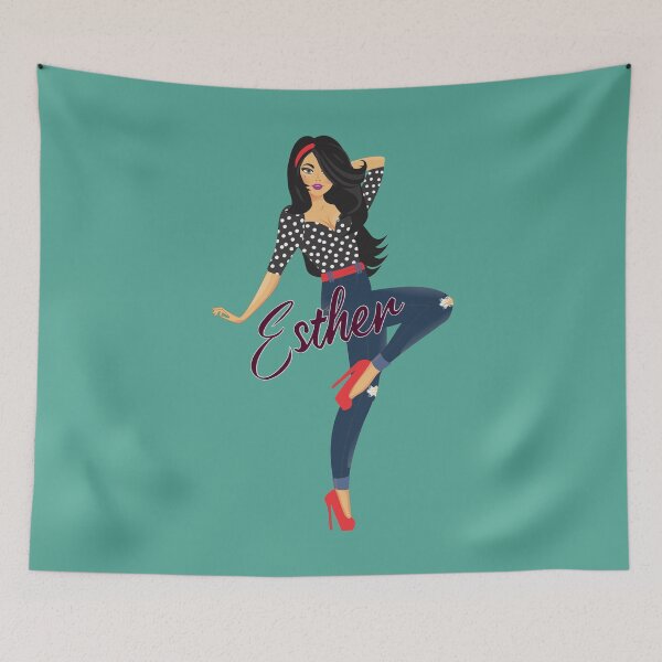 Item preview, Esther Girl Sassy Teal designed and sold by Dream Big! by E. H..