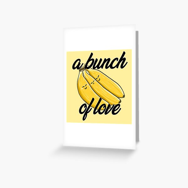 Polyamorous Bananas Greeting Card