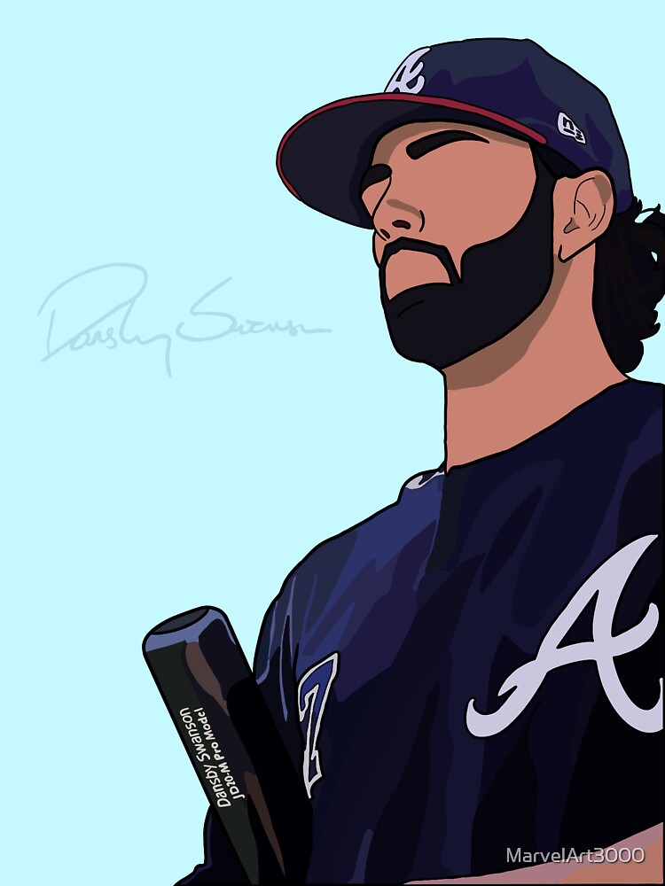 Dansby Swanson Sticker for Sale by MarvelArt3000
