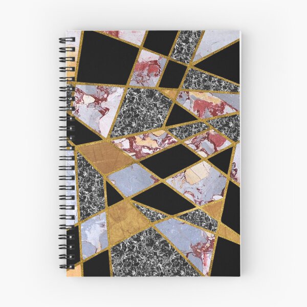 Item preview, Abstract #486 Shards of Onyx, Marble & Gold designed and sold by Rockett Graphics.
