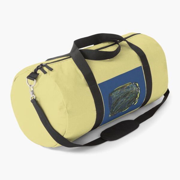 Item preview, Yellow Elephant Caught in Duffel Bag designed and sold by headtrackerart.