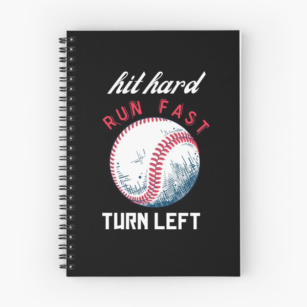 Item preview, Hit hard run fast turn left - baseball game enthusiast, designed and sold by Theleochick.