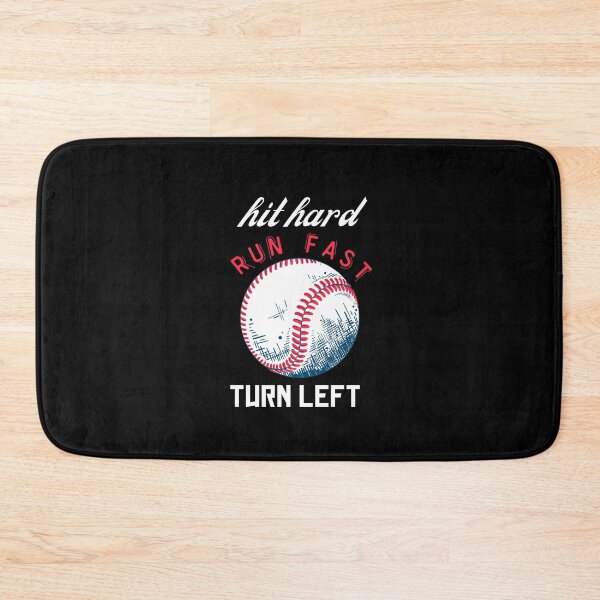 Item preview, Hit hard run fast turn left - baseball game enthusiast, designed and sold by Theleochick.