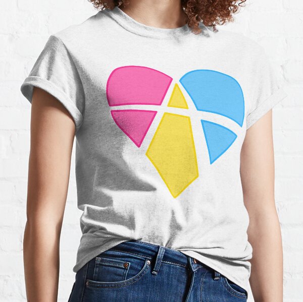 Pansexual Relationship Anarchy Heart (white) Classic T-Shirt