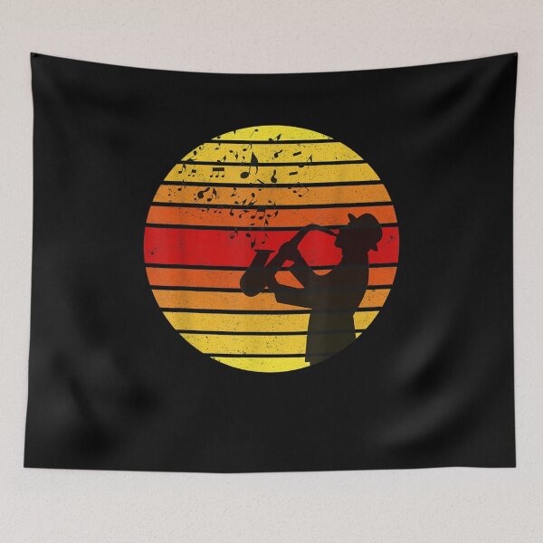 Item preview, Vintage Retro Saxophone Jazz Music Lover Musician  designed and sold by manidala.