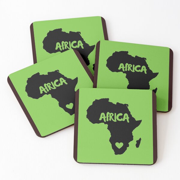 Item preview, African Continent on Lumo Green Background designed and sold by AfricanDreams.