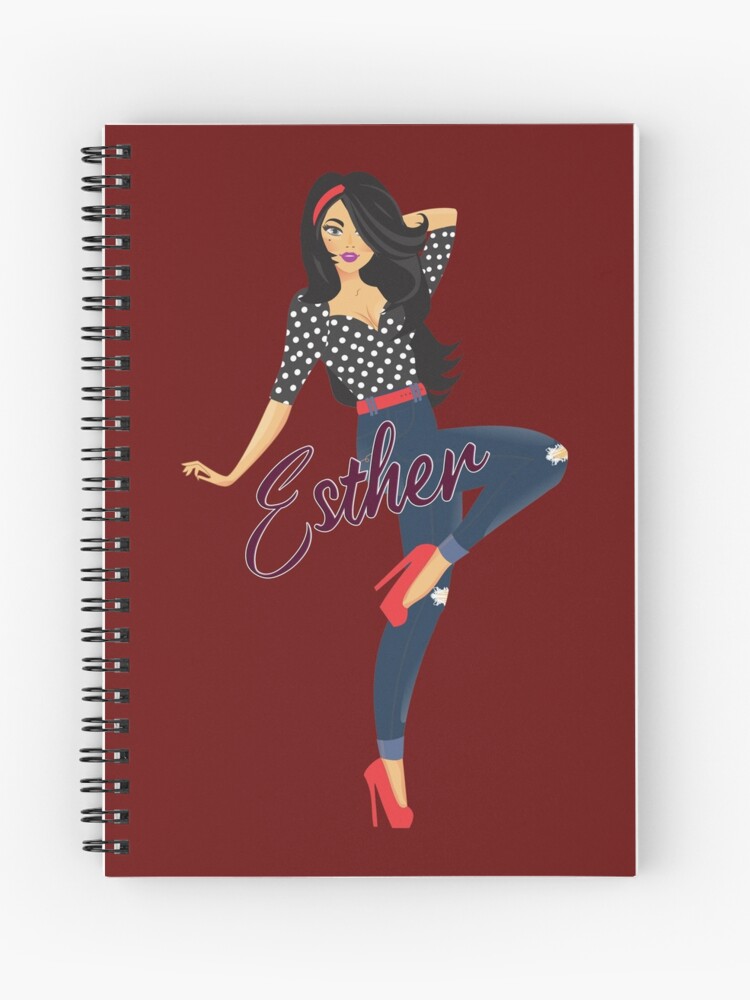 Thumbnail 1 of 3, Journal, Esther Girl Sassy Burgundy designed and sold by DesignsbyEH.