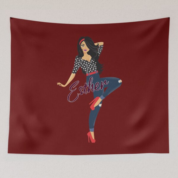 Item preview, Esther Girl Sassy Burgundy designed and sold by Dream Big! by E. H..