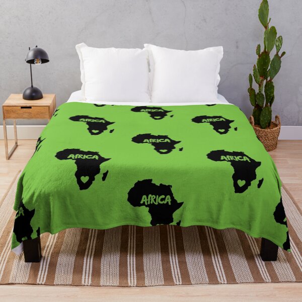 Item preview, African Continent on Lumo Green Background designed and sold by AfricanDreams.