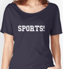 Sports - version 2 - white Women's Relaxed Fit T-Shirt