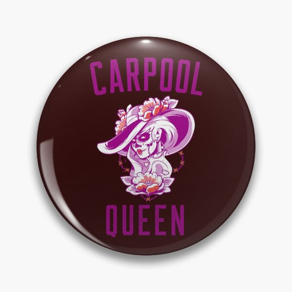 Item preview, Carpool Queen - Goth Rocker Creepy Mom - Mother's Day designed and sold by sableandshadow.