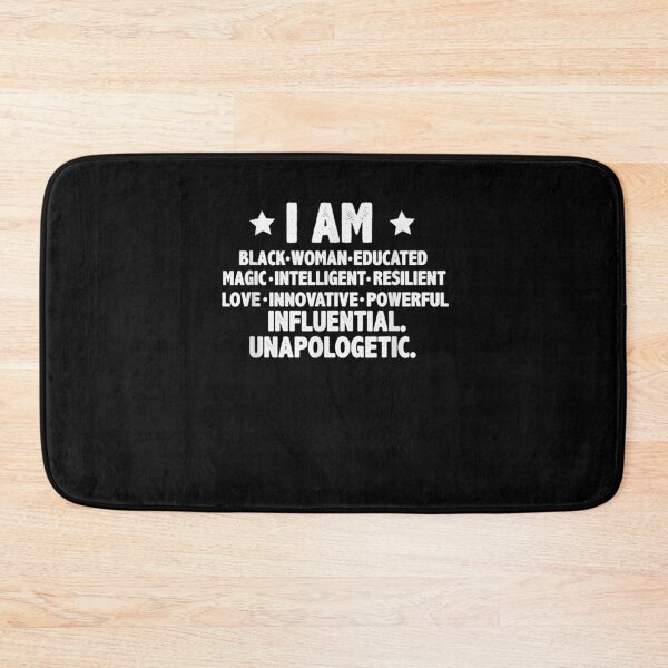 Item preview, Distressed Quote I Am Black Woman Educated Melanin Love  designed and sold by manidala.
