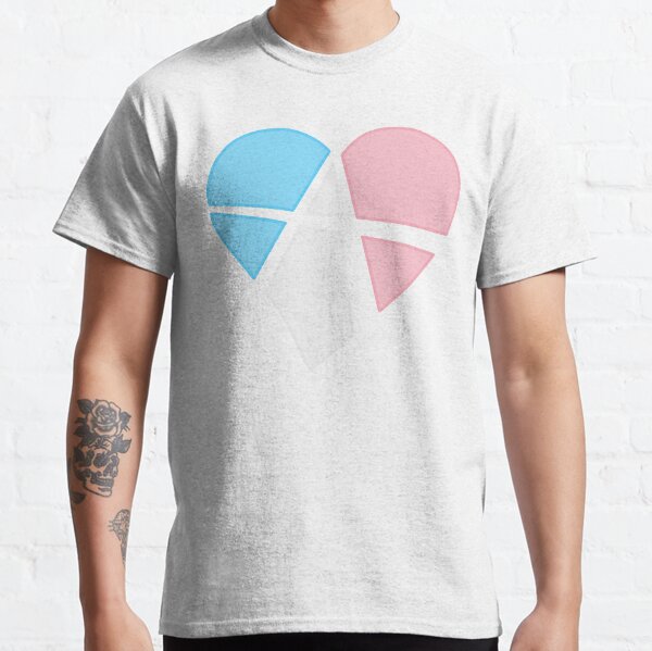Transgender Relationship Anarchy Heart (white) Classic T-Shirt