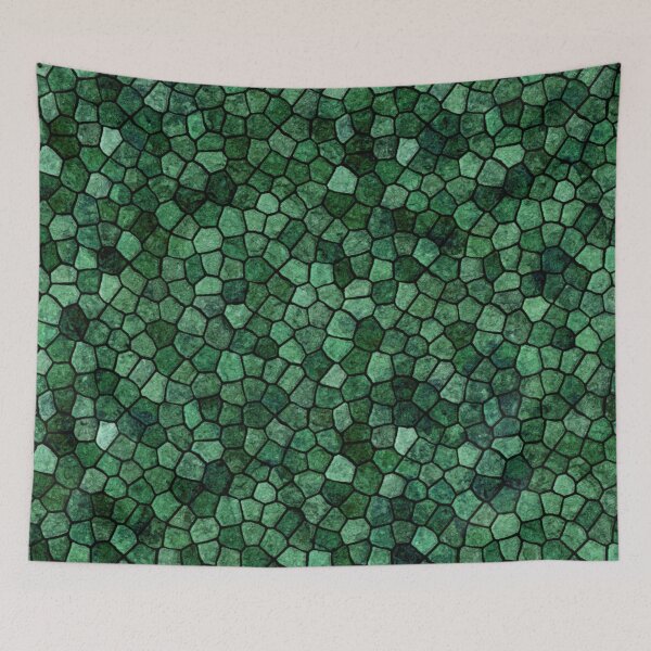 Item preview, Squamous Scaly Pattern In Aquamarine Green designed and sold by taiche.