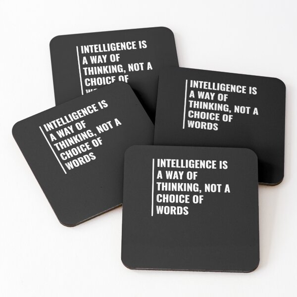 Item preview, Intelligence Is A Way Of Thinking Intellect Quote  designed and sold by manidala.