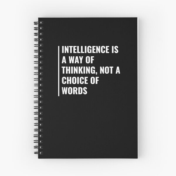 Item preview, Intelligence Is A Way Of Thinking Intellect Quote  designed and sold by manidala.