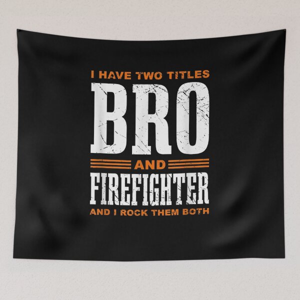 Item preview, I Have Two Titles Bro Firefighter Fireman  designed and sold by manidala.