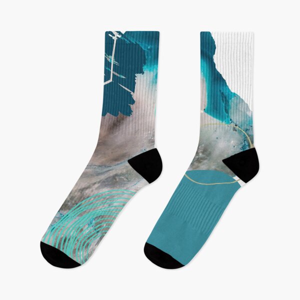 Item preview, abstract marble teal geometic splash designed and sold by Awesomefamily.