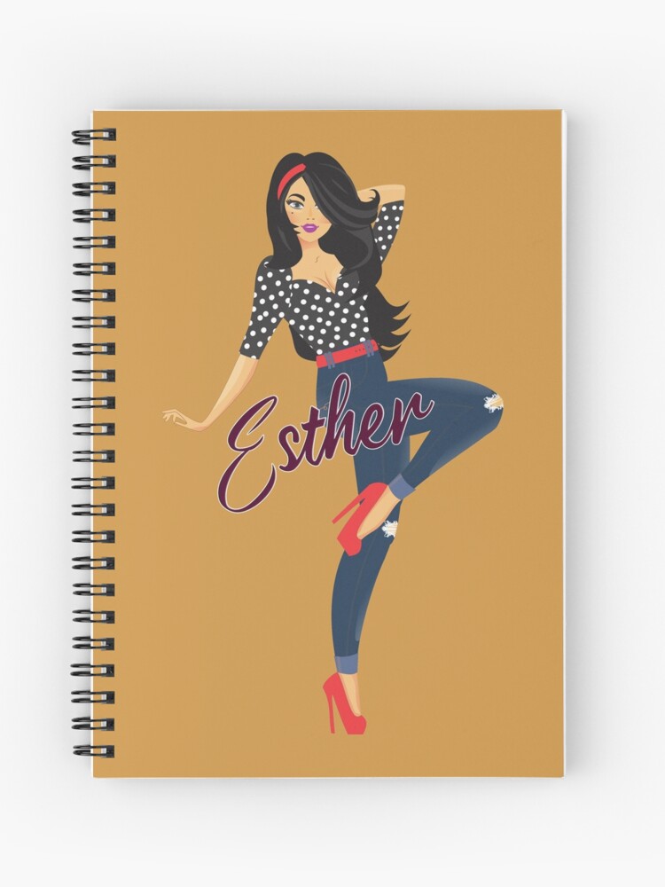 Thumbnail 1 of 3, Journal, Esther Girl Sassy Milky-Coffee designed and sold by DesignsbyEH.