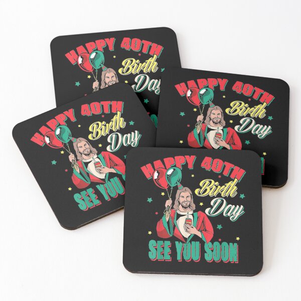 Item preview, Funny Jesus Greetings Happy 40th Bday  designed and sold by manidala.