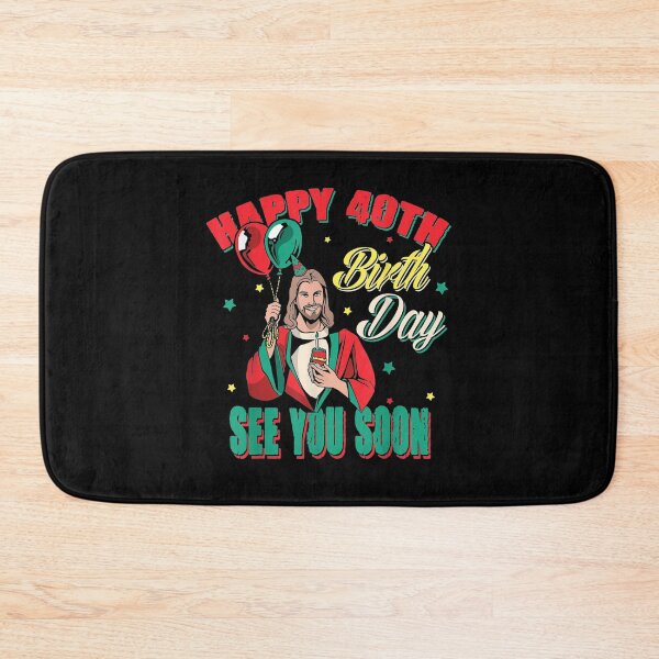 Item preview, Funny Jesus Greetings Happy 40th Bday  designed and sold by manidala.