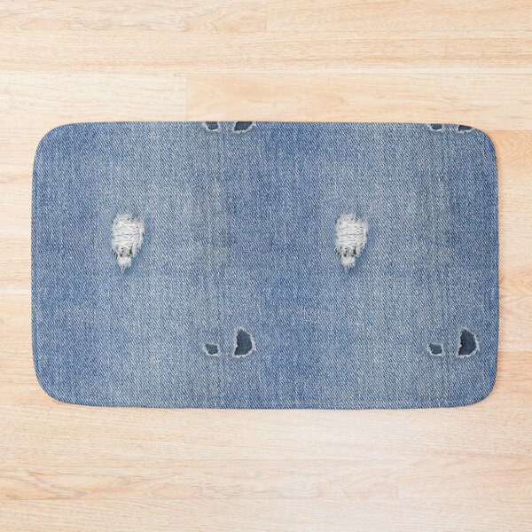 Item preview, Washed Faded Patched Denim Blue Jeans Texture designed and sold by MintaApparel.