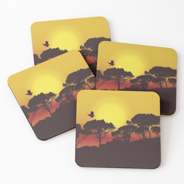 Item preview, Eagle Flying in the Sunset over Trees designed and sold by Salukeart.