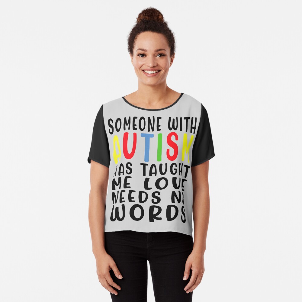 Someone with Autism Has Taught Me Love Needs No Words - Autism Poster –  Simply Remarkable