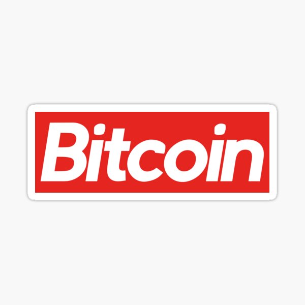 Bitcoin Supreme Sticker