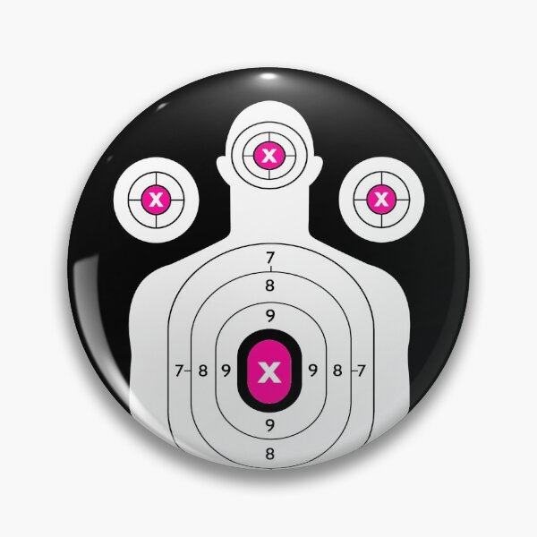 Item preview, SHOOTING TARGET - WHITE PINK designed and sold by ammo-shop.