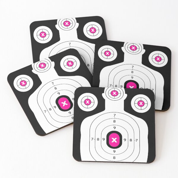 Item preview, SHOOTING TARGET - WHITE PINK designed and sold by ammo-shop.
