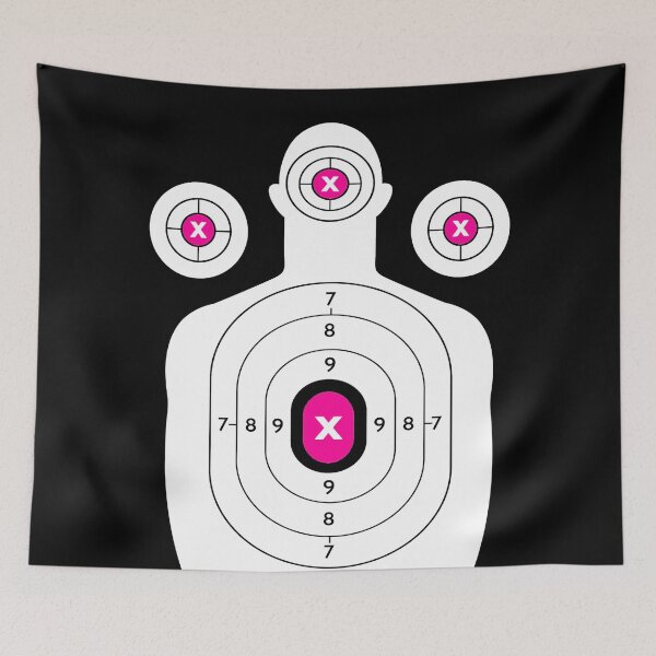 Item preview, SHOOTING TARGET - WHITE PINK designed and sold by ammo-shop.