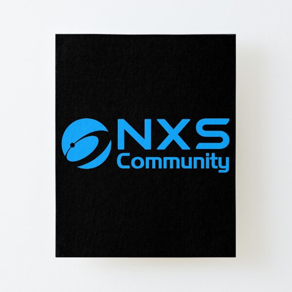 Nexus Official NXS Community Globe Blue Canvas Mounted Print