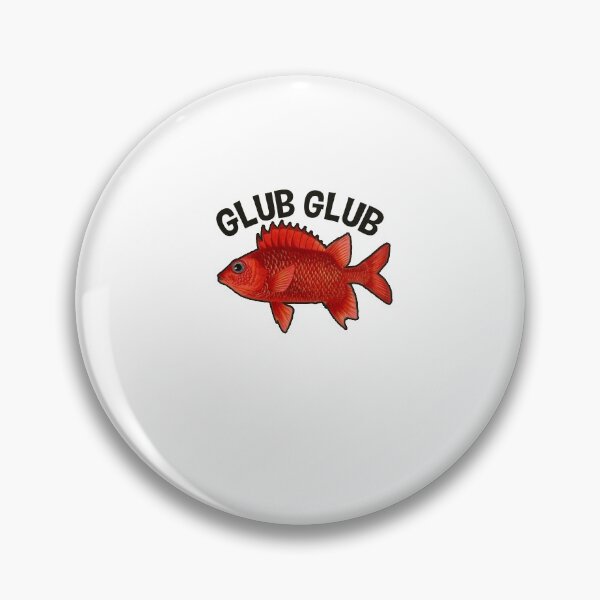 Item preview, glub glub shiny red fish meme designed and sold by Captain-Jackson.