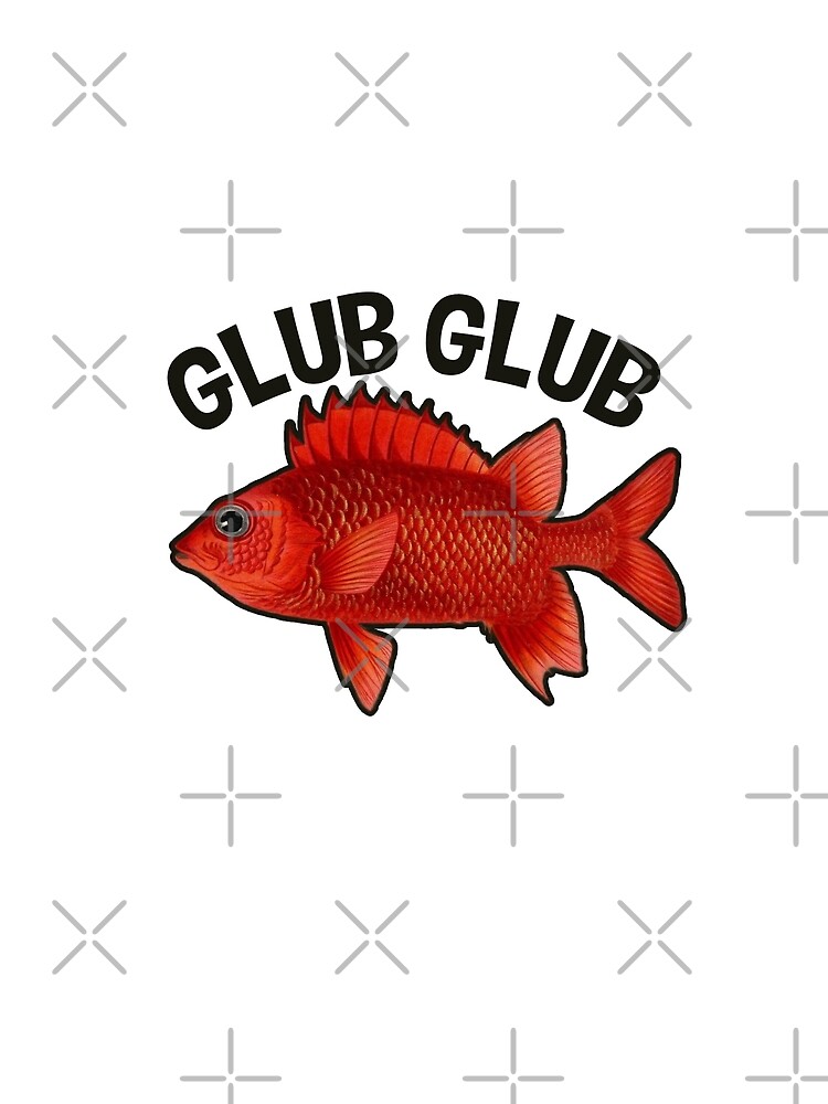 glub glub m me poisson rouge brillant Carte de v ux