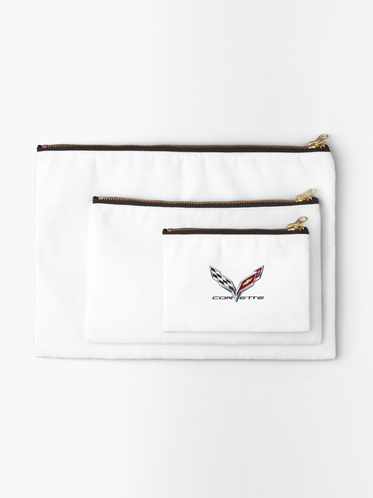 Alternate view of Corvette C7 logo Zipper Pouch