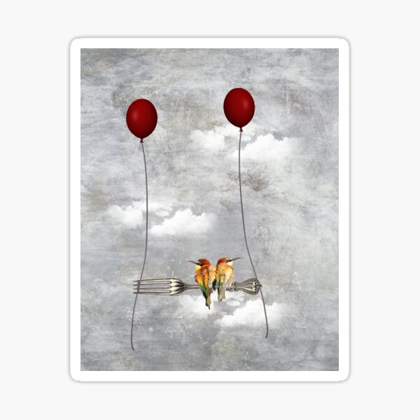 Travels by Balloon Sticker