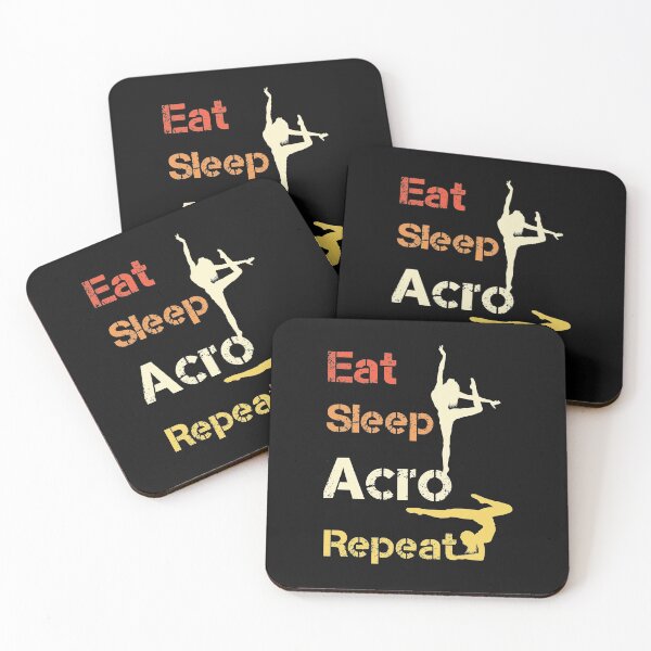 Item preview, Eat Sleep Acro Repeat gifts for gymnasts girls designed and sold by LANANIL.