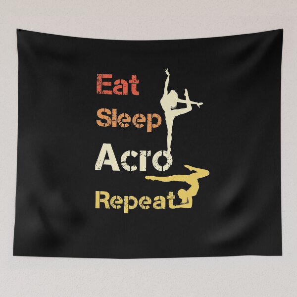 Item preview, Eat Sleep Acro Repeat gifts for gymnasts girls designed and sold by LANANIL.