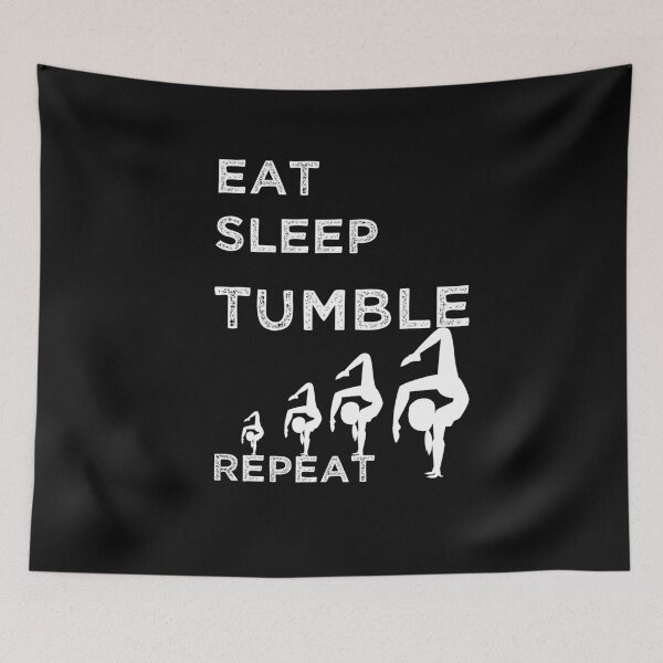 Item preview, Eat Sleep Tumble Repeat gymnastics gifts for girls designed and sold by LANANIL.