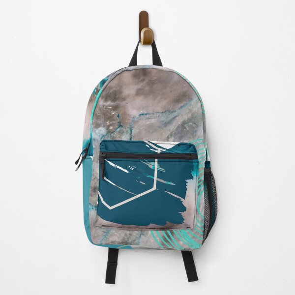 Item preview, abstract marble teal geometic splash designed and sold by Awesomefamily.