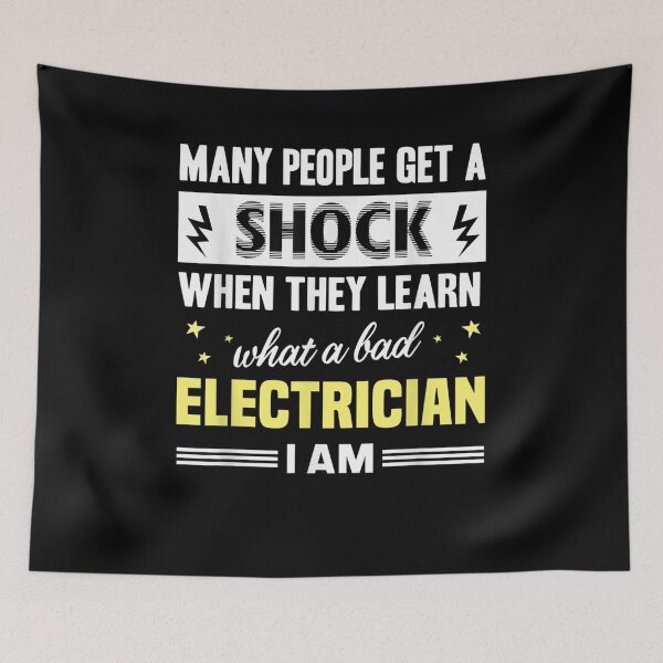 Item preview, People Are Shocked Because I'm A Bad Electrician  designed and sold by manidala.