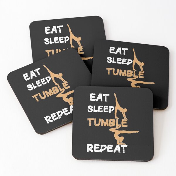 Item preview, Eat Sleep Tumble Repeat Funny Gymnastics Gift for women designed and sold by LANANIL.