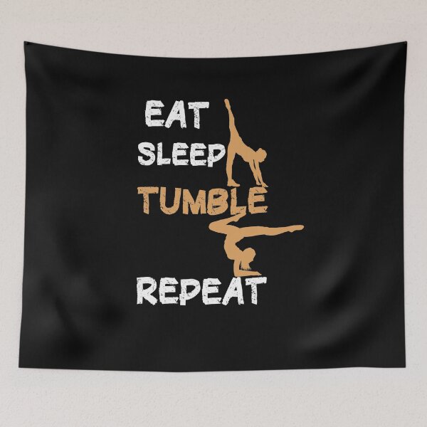 Item preview, Eat Sleep Tumble Repeat Funny Gymnastics Gift for women designed and sold by LANANIL.