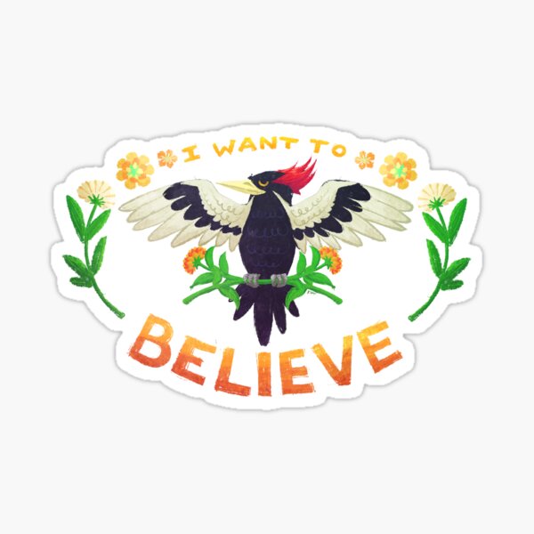 Item preview, I Want To Believe Woodpecker designed and sold by the-fairweather.