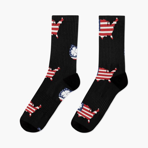 Item preview, Us America Flag Shamrock Clover designed and sold by anassrida.