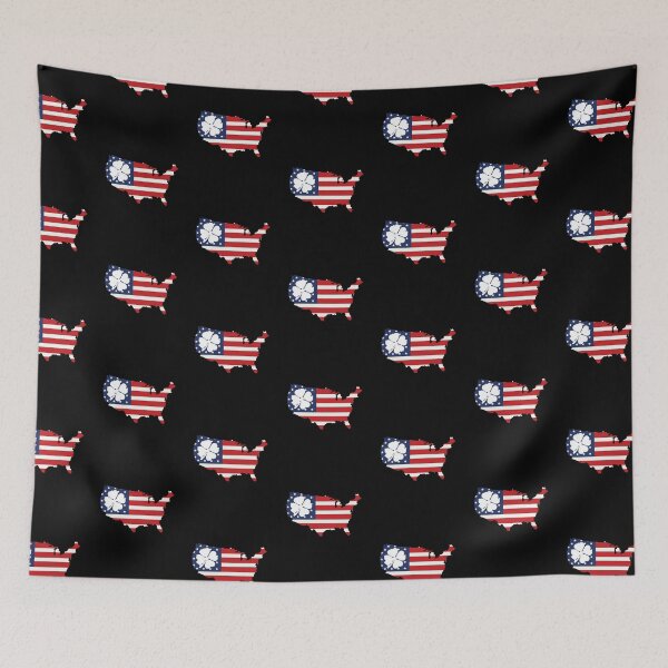Item preview, Us America Flag Shamrock Clover designed and sold by anassrida.