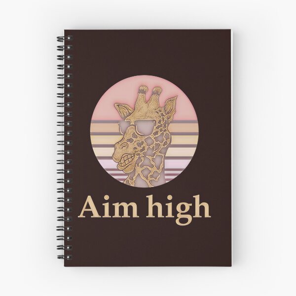 Item preview, Inspirational. Motivational quote. aim high, giraffe designed and sold by efenem.